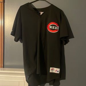 Cincinnati Reds Jersey Majestic Black Size L